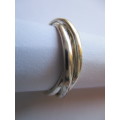 STUNNING NEW 925. STERLING SILVER RUSSIAN BAND - SIZE R - SEE and READ BELOW.