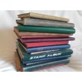 15 x STAMP ALBUMS WITH THOUSANDS OF STAMPS-UMM TO USED-SOME VERY NICE STAMPS WITH GOOD C/V-SEE BELOW