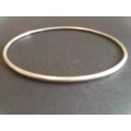 NEW 2.mm SOLID STERLING SILVER - ROUND WIRE BANGLES -65mm DIAMETER -10 BANGLES AVAILABLE -READ BELOW