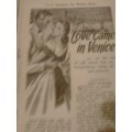 1960 - FLEETWAY LIBRARY No.264 `LOVE CAME IN VENICE` - BY MONICA BLAKE - READ BELOW FOR MORE INFO.