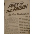 1961 - FLEETWAY LIBRARY No.289 `PREY OF THE FALCON` - BY CON DARLINTON - READ BELOW FOR MORE INFO