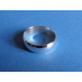 QUALITY - 6mm SOLID 925. STERLING SILVER D-SHAPE BAND - SIZE T (2x AVAILABLE) - PLEASE READ  BELOW