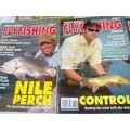 8 x  `AFRICA`S ORIGINAL FLYFISHING MAGAZINES`  BID IS PER ISSUE - SEE AND READ BELOW FOR INFO.