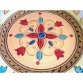 SUNNING LARGE GEORGIO HAND PAINTED and HAND CRAFTED PLATE - VERY GOOD CONDITION - SEE AND READ BELOW
