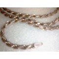 HEAVY and STUNNING ITALIAN STERLING SILVER STRONG 70cm ROPE CHAIN - WEIGHT 23 Grams - READ BELOW.