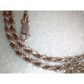 HEAVY and STUNNING ITALIAN STERLING SILVER STRONG 70cm ROPE CHAIN - WEIGHT 23 Grams - READ BELOW.