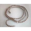 HEAVY and STUNNING ITALIAN STERLING SILVER STRONG 70cm ROPE CHAIN - WEIGHT 23 Grams - READ BELOW.