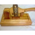 BEAUTIFUL YELLOW WOOD BILTONG SLICER IN VERY GOOD CONDITION - SEE AND READ BELOW.