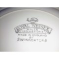 6x VINTAGE ROYAL WESSEX, PONT DESIGN PLATES - SEE FOR CONDITION BELOW.