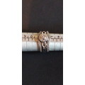 STUNNING STERLING SILVER 3 PIECE DRESS RING SET - SIZE M - PLEASE READ BELOW FOR INFO.