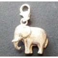 GORGEOUS ELEPHANT SILVER 925. CHARM WITH LOBSTER CLASP - WEIGHT 3.7g (2x AVAILABLE) - READ BELOW.