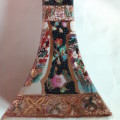 VERY SCARCE - VINTAGE CHINESE PORCELIAN HAND PAINTED CANDLE HOLDER - VALUE R1500 - READ BELOW.