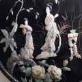 WoW STUNNING ANTIQUE CHINESE MOTHER OF PEARL WALL PANEL (VALUE R9000) PLEASE READ BELOW.