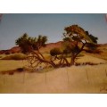 Dr. Joost Heystek SA Artist - Oil on canvas 1983 - Market price R3000 -Not framed - Read below.