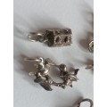 8x VINTAGE SOLID 925. SILVER CHARMS IN VERY GOOD CONDITION - PLEASE BELOW FOR INFO.