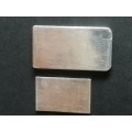 2x STERLING SILVER 925. BARS - WEIGHT 20.1g - READ BELOW FOR INFO.