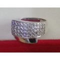 @ STUNNING 925. SILVER DRESS RING - SIZE V - PLEASE READ BELOW FOR INFO.