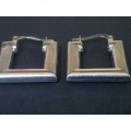 @ GORGEOUS 925. SILVER SQUARE HOLLOW EARRING SET - PLEASE READ BELOW FOR INFO.