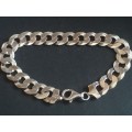 @ HIGH QUALITY STRONG MENS ITALIAN LARGE LINK CURB 925. SILVER BRACELET - WEIGHT 26g - READ BELOW.