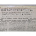 VERY RARE LP- J.F.KENNEDY ASSASSINATION BROADCAST BY BBC 23 NOV. 1963 - SEE BELOW FOR INFO.
