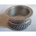 VINTAGE - HIGHLY COLLECTABLE DIANA CARMICHAEL PEWTER NAPKIN RING - PLEASE READ BELOW.