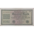 *Crazy R1 Start!!* 1000 Mark Reichbanknote from Germany