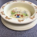 WOW!! Signed Royal Doulton Bunnykins GOING SHOPPING Heavy Bowl