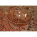 Vintage Pink Glass Fruit Bowl