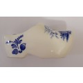 Delf blue and white porcelain Clog Ashtray