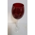 Red Colored Wine Glass