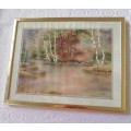 River with trees Print