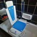 LOTUS ELECTRIC ORTHOPAEDIC BATH LIFT WITH REMOTE\TURNING AID, 140KG MAX LOCAL AGENT GOLDING`S CENTRE