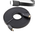 10M Premium HDMI Flat Cable v1.4 High Speed 1080p Gold Full HD 3D TV Lead