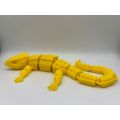 Articulated Red-eyed crocodile skink - 3d Printed 38cm (Yellow)