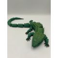 Articulated Red-eyed crocodile skink - 3d Printed 38cm (Green)