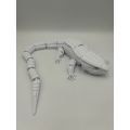 Articulated Red-eyed crocodile skink - 3d Printed 38cm (White)