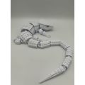 Articulated Red-eyed crocodile skink - 3d Printed 38cm (White)