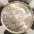 1948 Union of South Africa 6 Pence NGC Graded MS65 !!!-2nd FINEST and BRILLIANT!