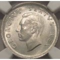 1952 Union of South Africa 6 Pence NGC graded MS66