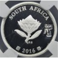 2016 2.5C SOUTH AFRICAN INVENTIONS-THE DOLOS-FLYPRESS  DURBAN COIN SHOW NGC PF69 ULTRA CAMEO