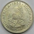 1955 Union of South Africa 5 Shillings