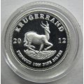 2012 Silver Proof Krugerrand 1 Gram Fine Silver