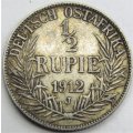 1912J German East Africa 1/2 Rupie