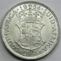 1954 Union of South Africa 2 1/2 Shillings UNC
