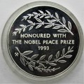 1993 Long Walk To Freedom Mandela Nobel Peace Prize  Sterling Silver 1 OZ Medallion