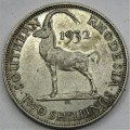 1932 Southern Rhodesia 2 Shillings