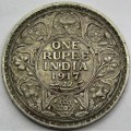 British India 1 Rupee 1917