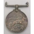 WW2 Africa Service Medal issued to P.G Pretorius-In Silver and weighing 33.2 Grams