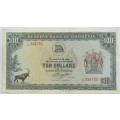Rhodesia 10 Dollars 1st March  1976