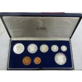 1986 Republic of South Africa Proof Set in original box of issue-